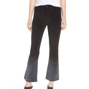 Hudson Holly Crop Velvet Ombré Jeans